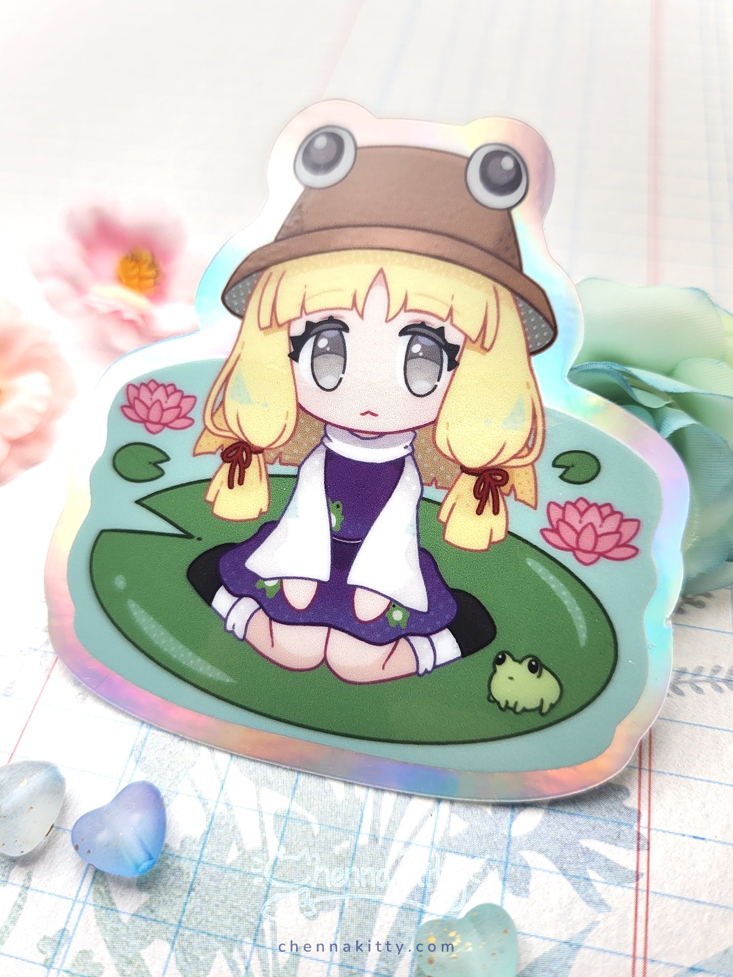 Suwako Holo Border Sticker product image (2)