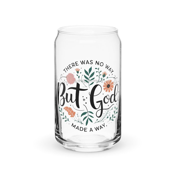 But God Can Glass Tumbler product image (1)