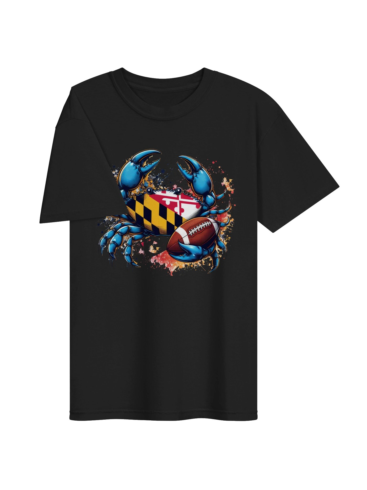 Maryland Crab Football Splash Tee product image (6)
