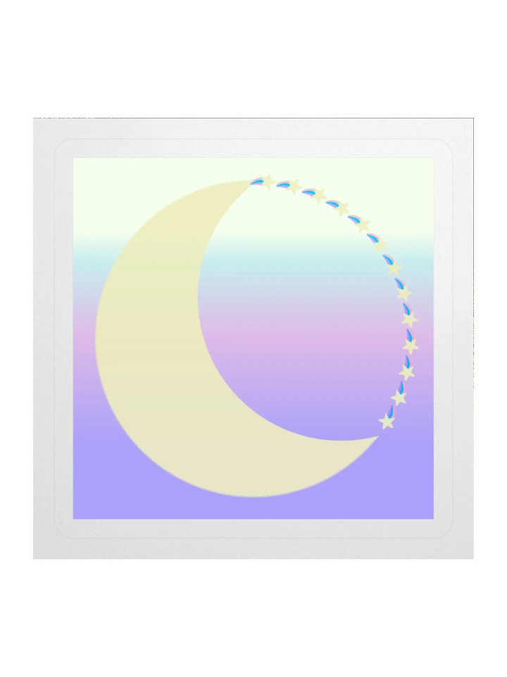 Celestial Crescent Sticker product image (1)