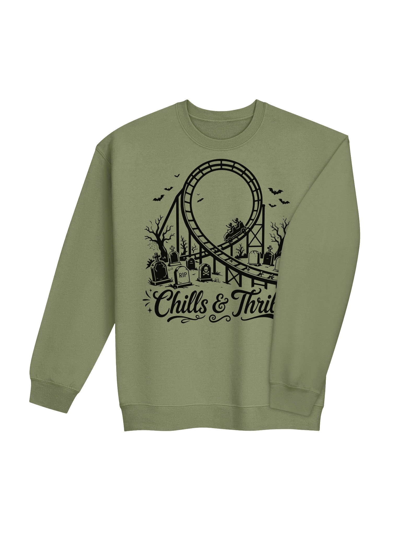 Chills & Thrills Haunted Coaster Sweatshirt product image (3)