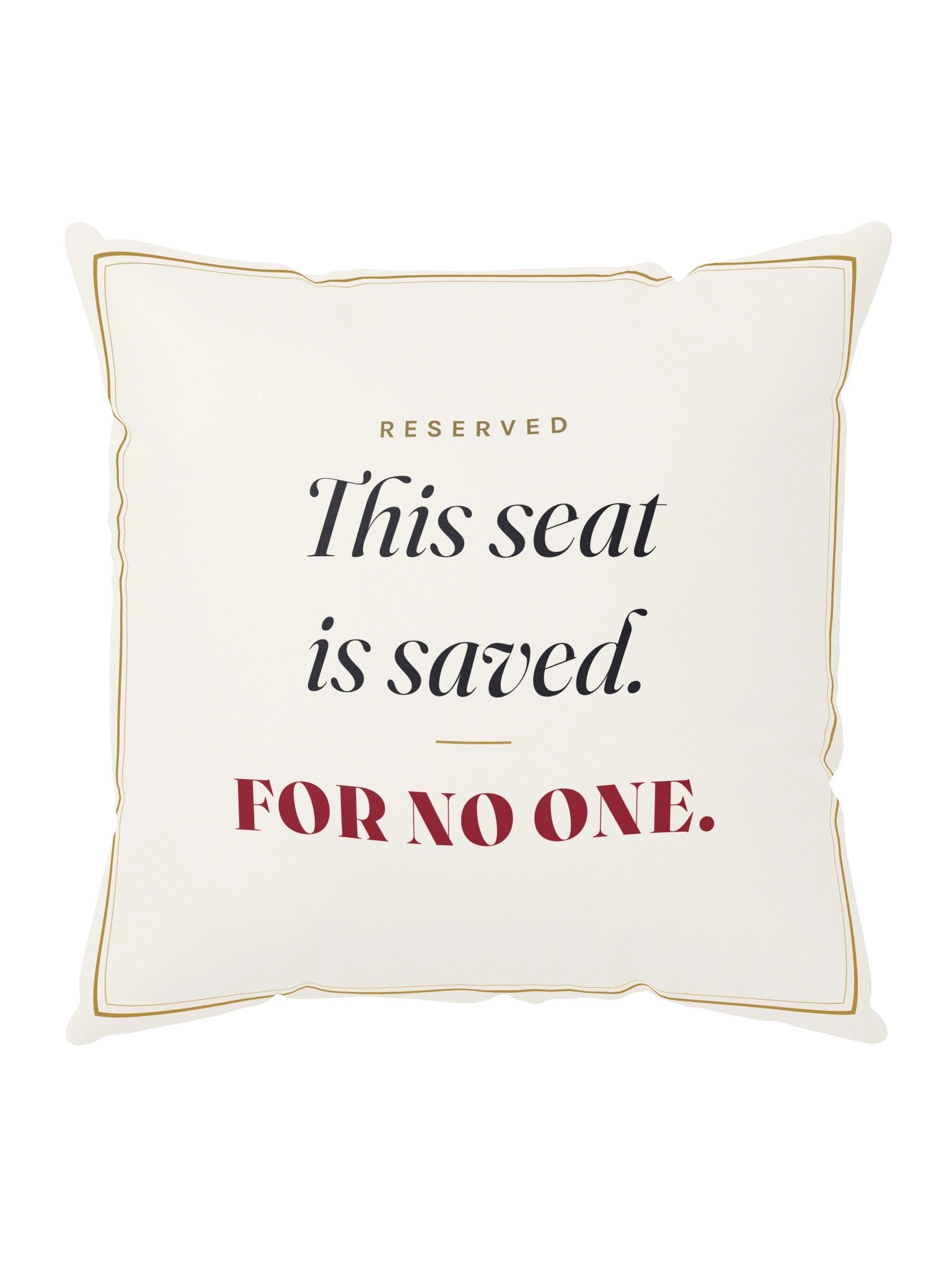 'Saved For No One' Pillow product image (5)