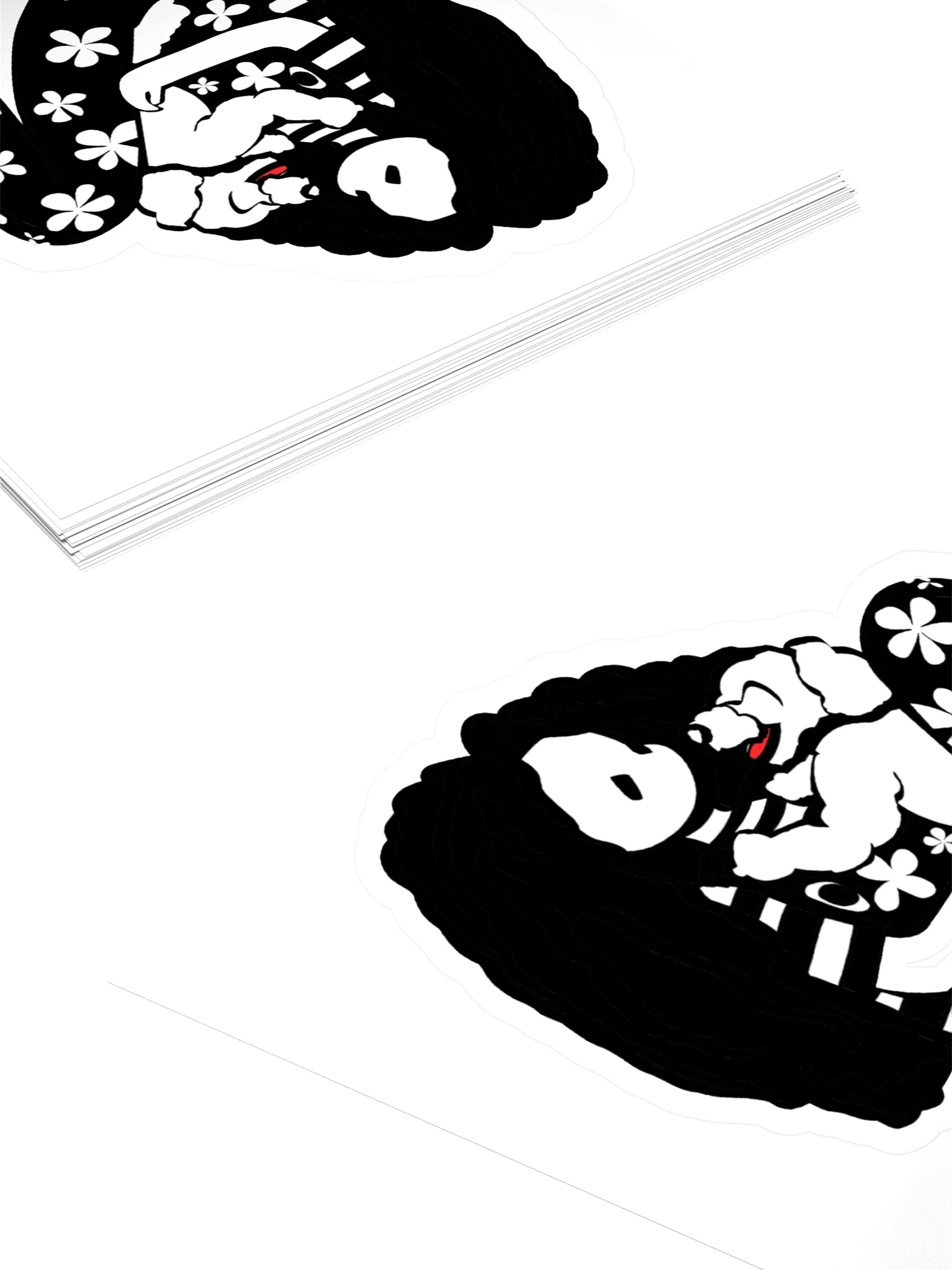 Sticker: Girl with laughing dog on her lap product image (4)