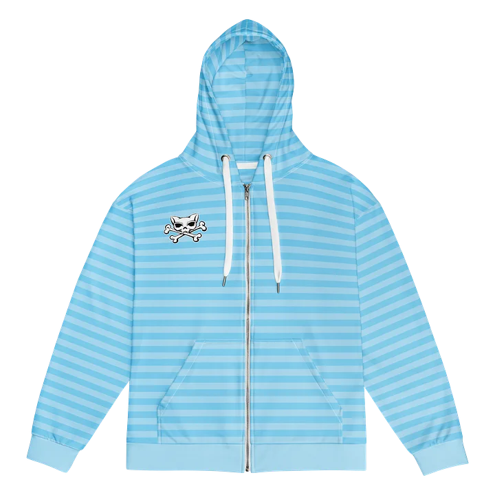 Light Blue Stripped Hoodie product image (1)