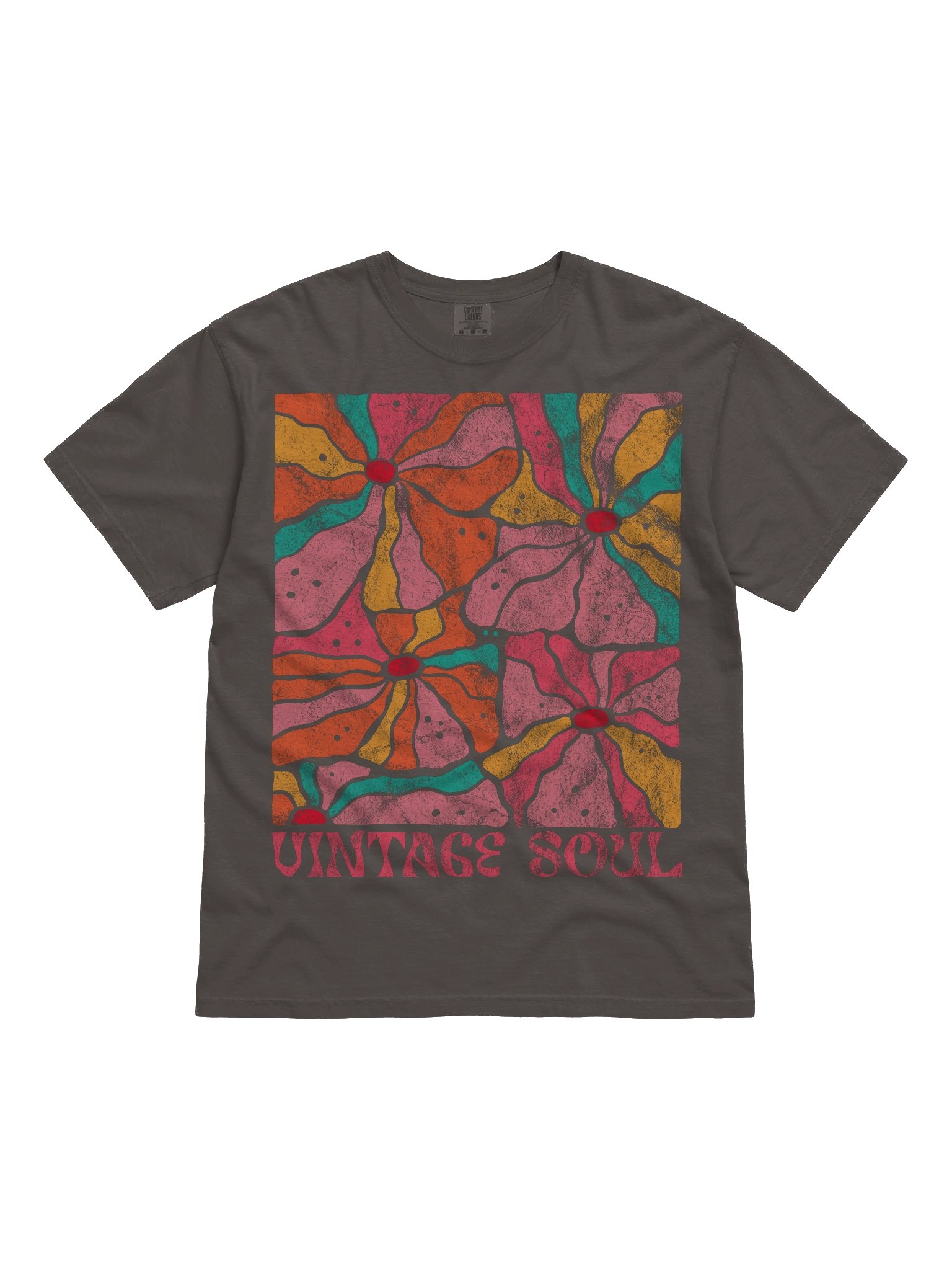 Vintage Soul Floral Shirt – Retro Boho Flower Aesthetic Graphic Tee product image (4)