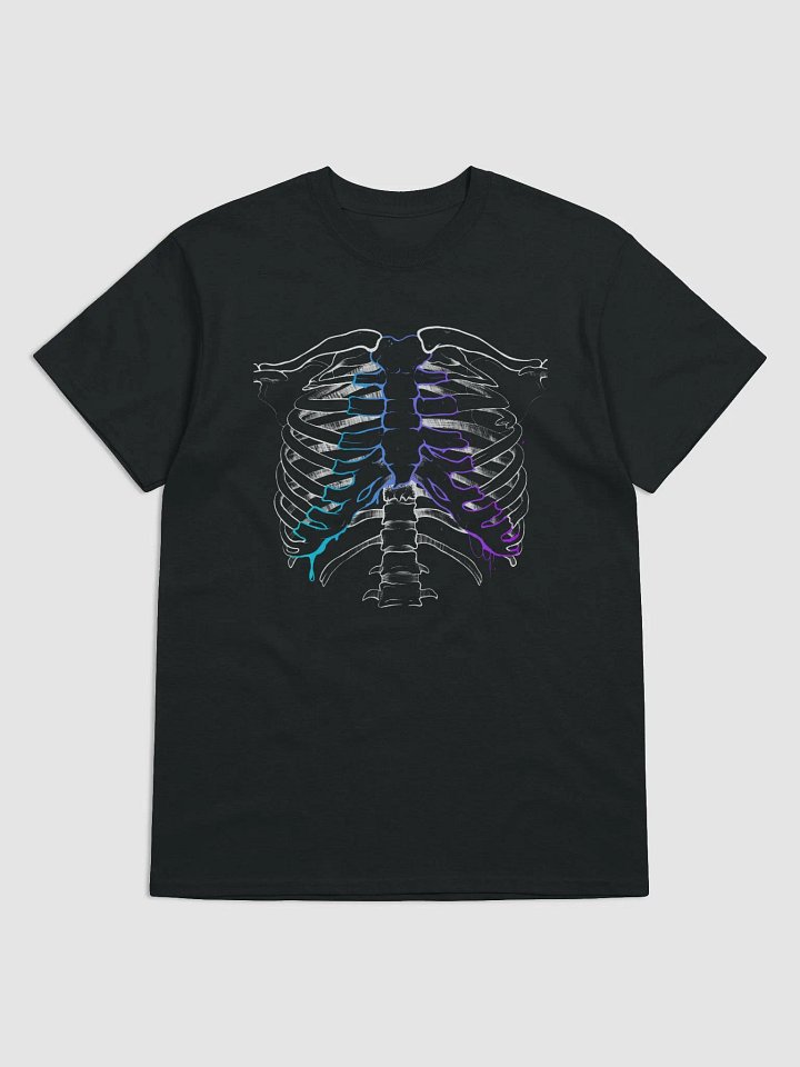 Graident Rib Tee - Black (More Sizes) product image (1)