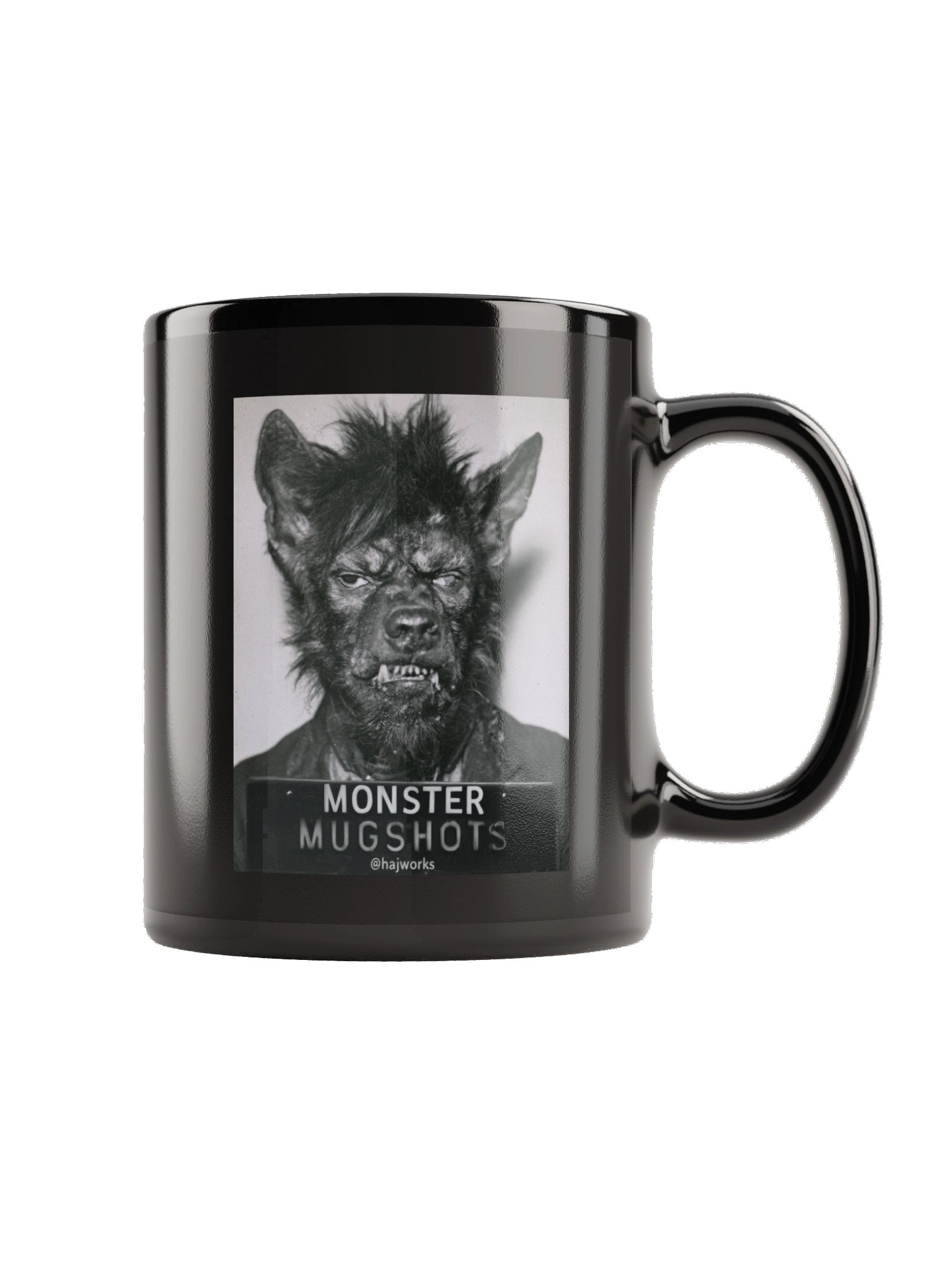 Monster Mugshots No. 003 - Black Ceramic Mug product image (3)