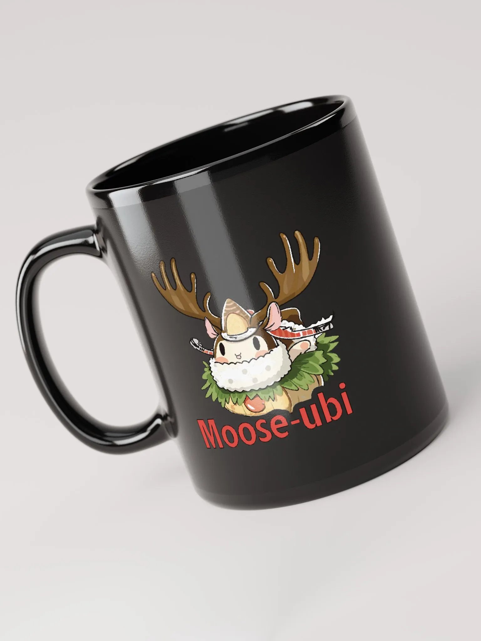 Moose-ubi | Black Mug product image (5)