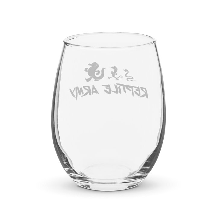 Reptile Army Stemless Wine Glass product image (2)