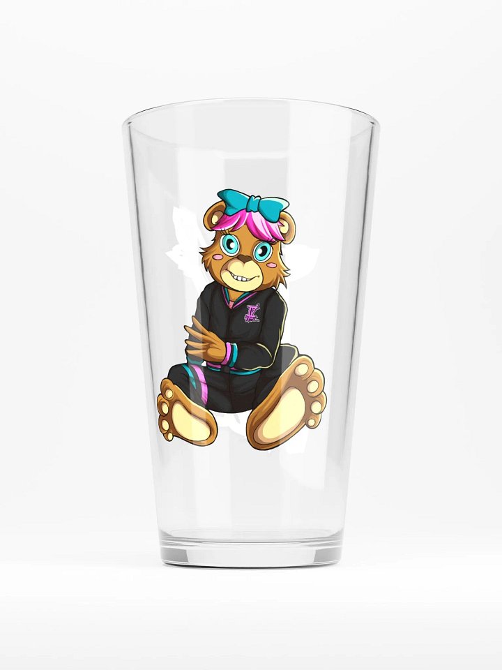 Sitting Girl Bear Pint Glass product image (1)