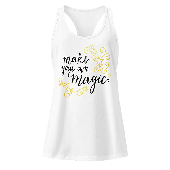 Make Your Own Magic Racerback Tank Gold product image (9)