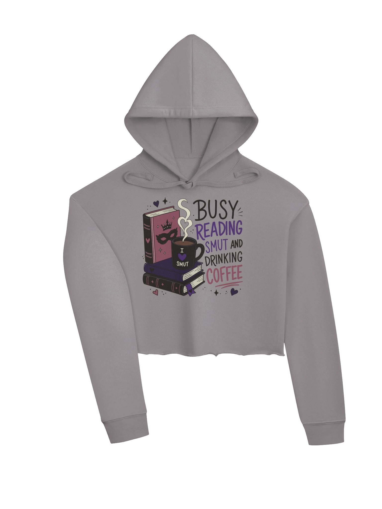 Busy Reading Smut & Drinking Coffee (Cropped Hoodie) product image (7)