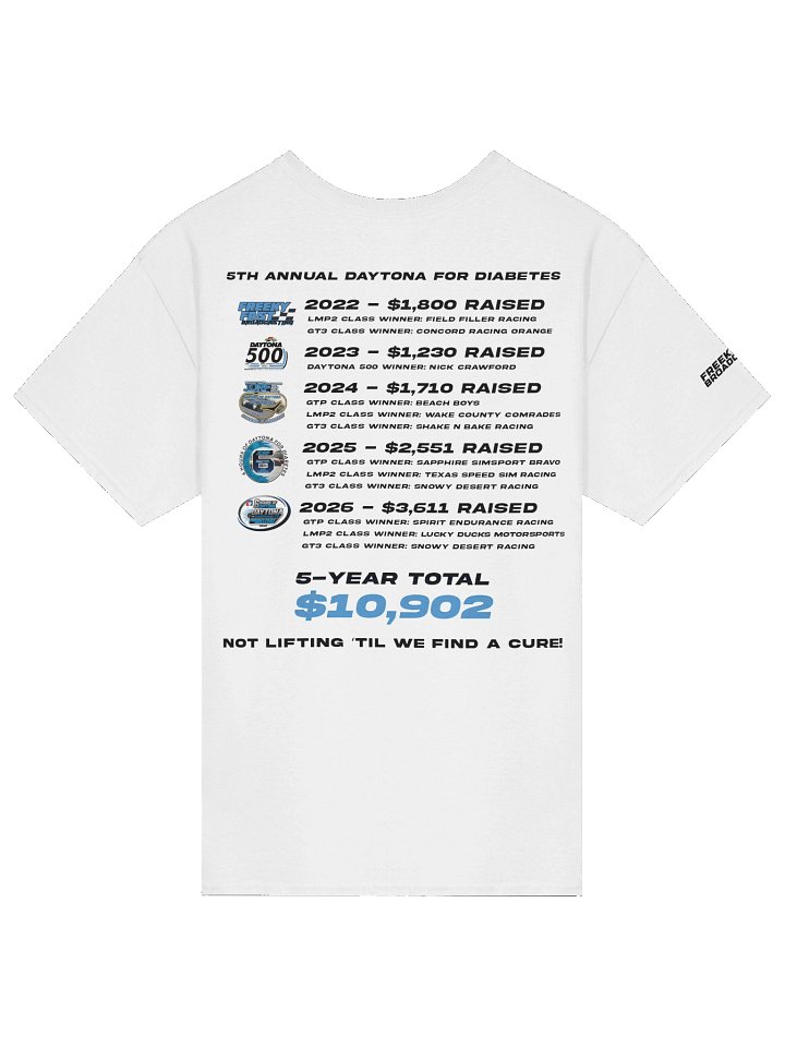 Official T-Shirt for the 5th "6 Hours of Daytona for Diabetes" product image (2)