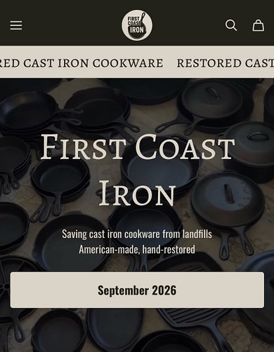 The First Coast Iron website launches TODAY for Facebook Subscribers. Subscribers will receive 20% off exclusive apparel & br...