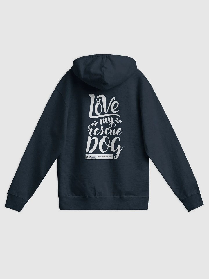 Love My Rescue Dog - Zip-up Hoodie - Navy product image (1)