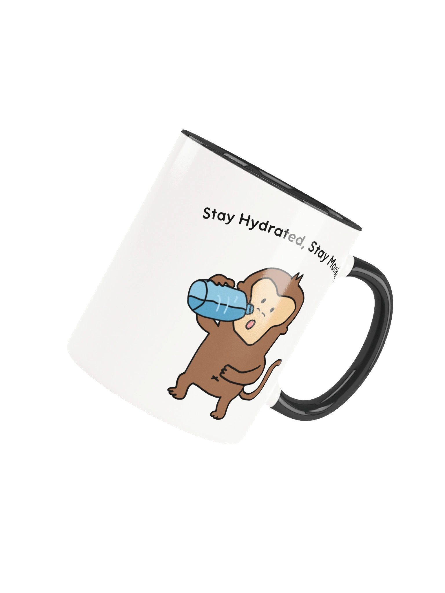 "Stay Hydrated, Stay Monkey" Ceramic Mug product image (4)