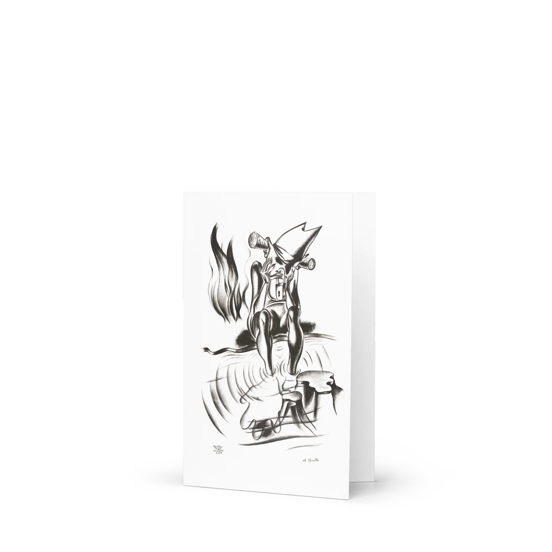 The Tourist Blank Greeting Card product image (2)