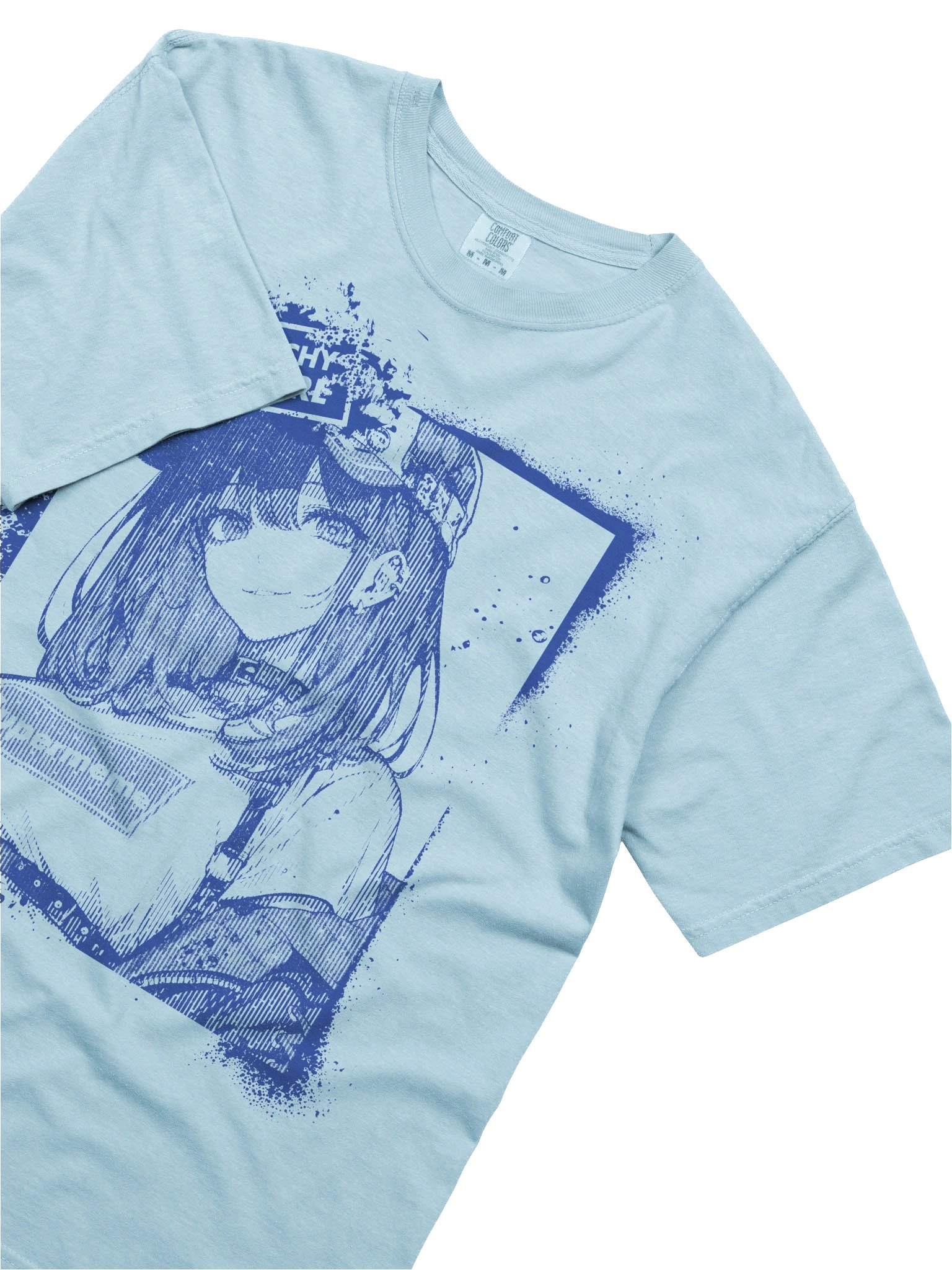 Panic Glitchy Dream Girl Blue Grunge product image (45)