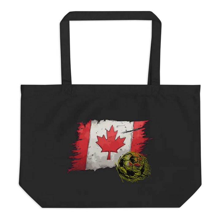Canada Flag Soccer Football Spirit Tote Bag product image (1)