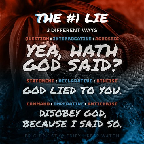 The #1 Lie, Three Different Ways 💬

The tricky thing with questions is that they bypass our defenses in ways that a statement...