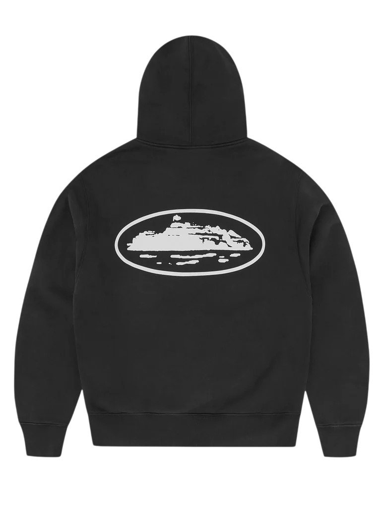 ISLAND PUFF PRINT ZIP HOODIE [SCHWARZ] product image (2)