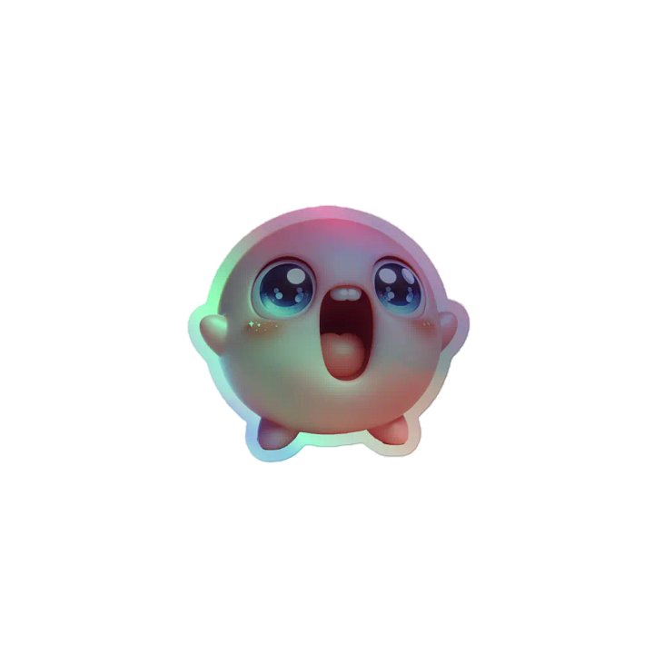 Cute Freak Holo Sticker! product image (1)