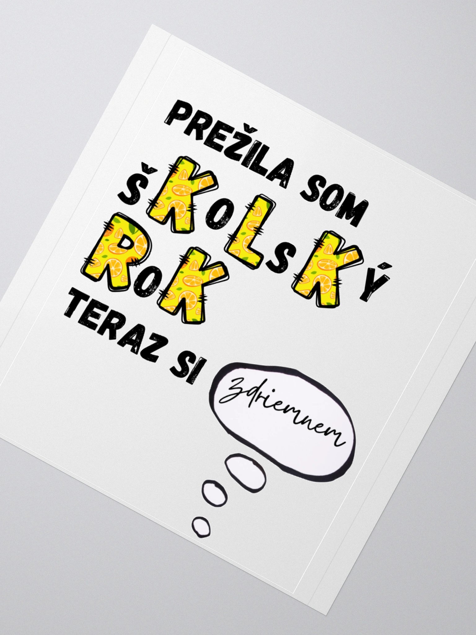 "Prežila som" nálepka product image (2)