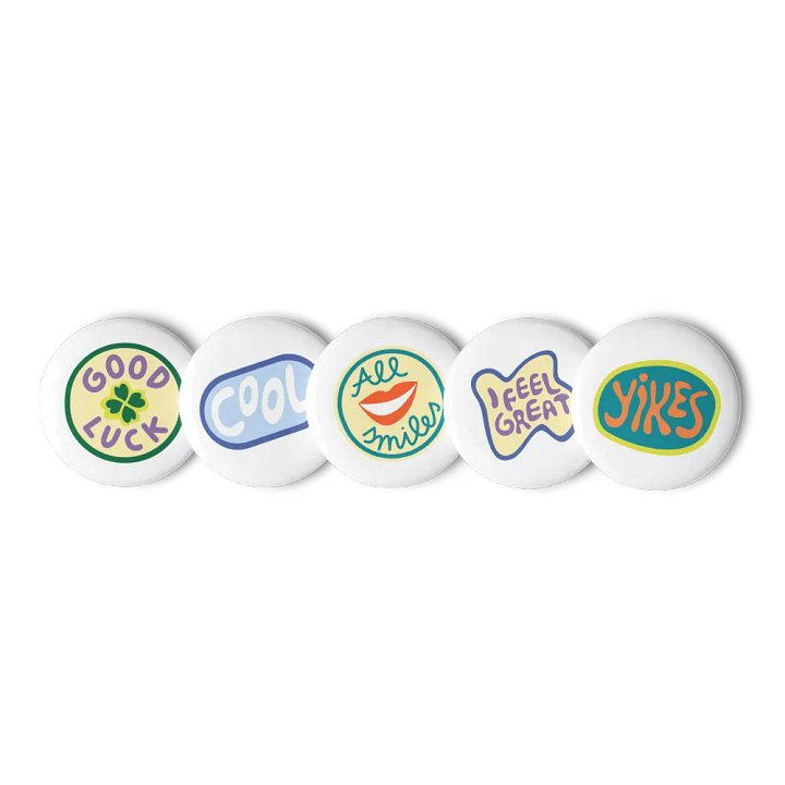 Set of Pin Buttons (vintage) product image (1)