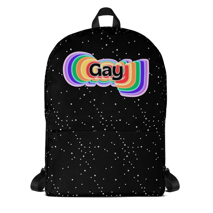 LGBTQIAP2S+ 2025, Rainbow Gay, Backpack product image (1)
