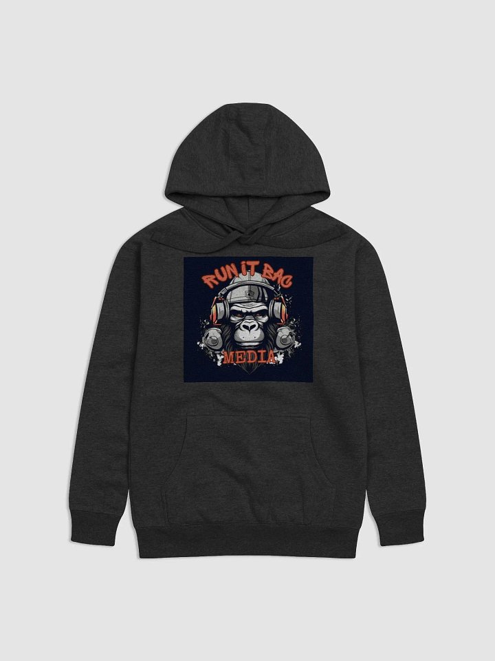 RUN It BAC Media Hoodie Black Logo product image (1)