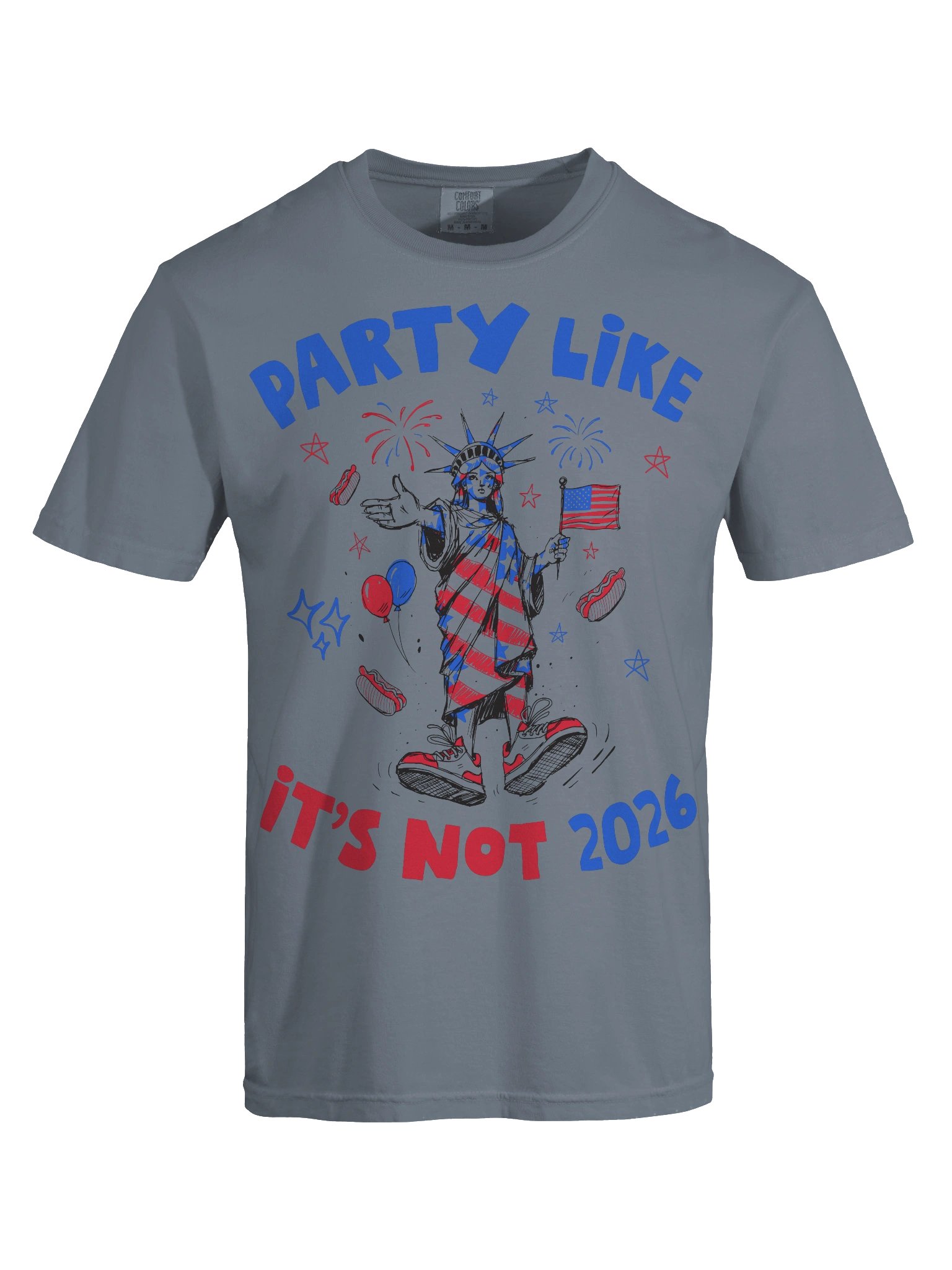 Anti Trump Party Like It's Not 2026, Political Satire, USA 250 Bday Shirt product image (82)
