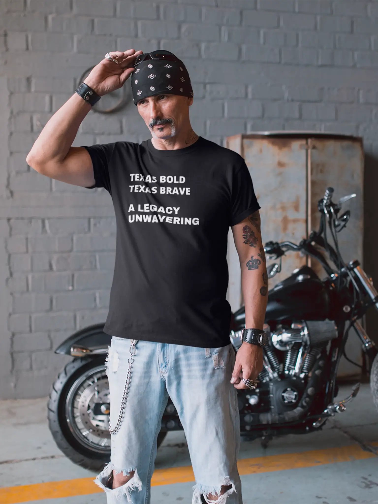 Texas Bold Texas Brave Dark T-shirt product image (2)