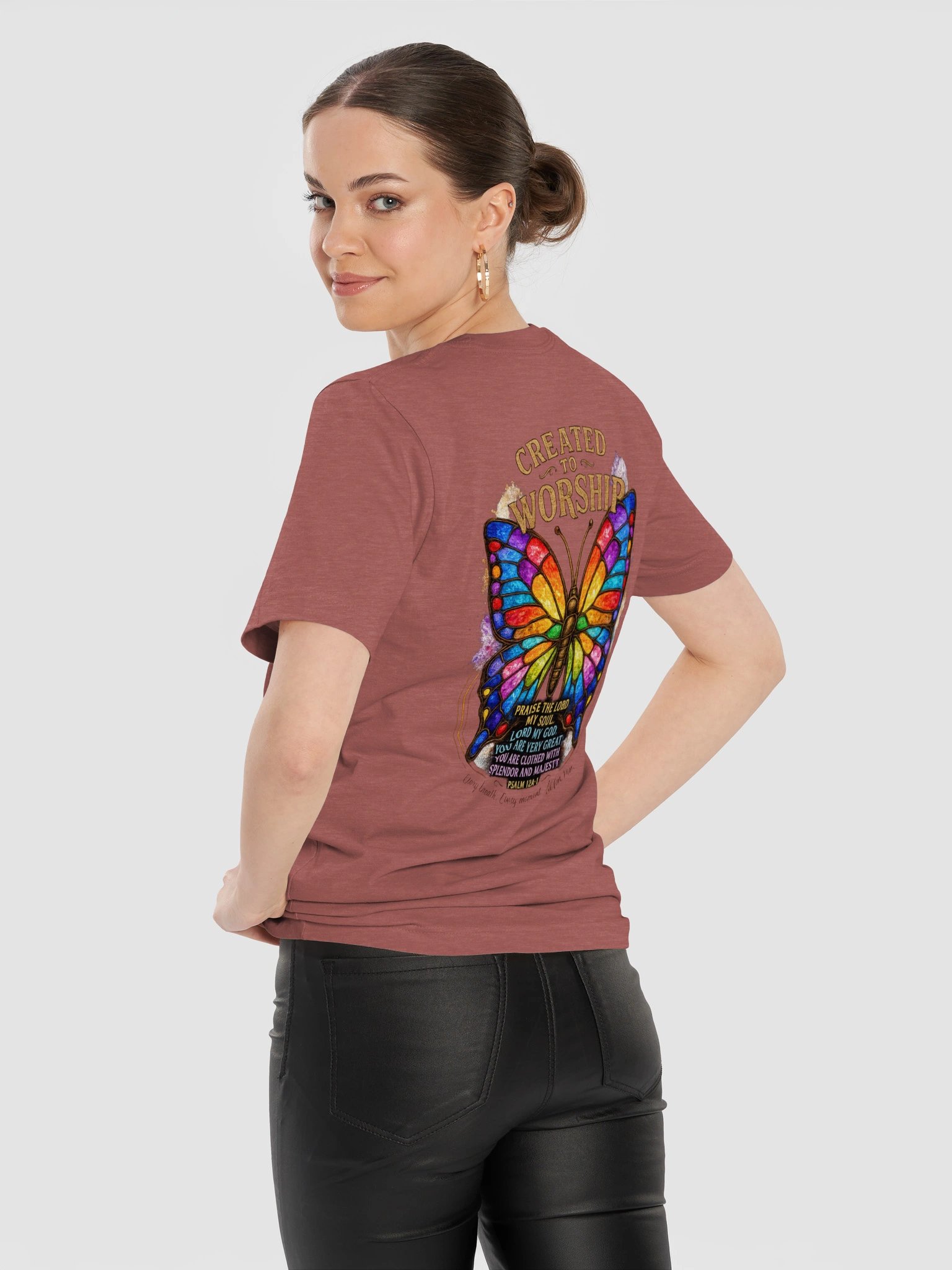 Created to Worship – Butterfly Tee product image (122)