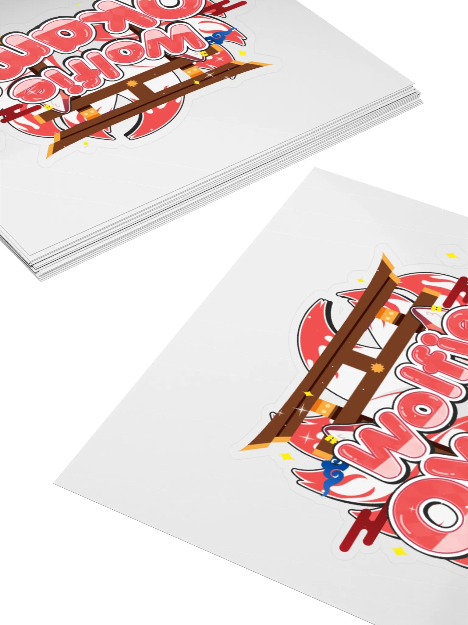 Wolfie Okami Kiss Cut Sticker product image (4)