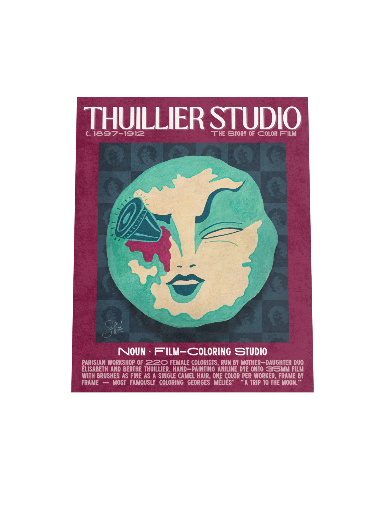 THUILLIER STUDIO ART PRINT — COLOR FILM HISTORY POSTER (11×14) product image (4)
