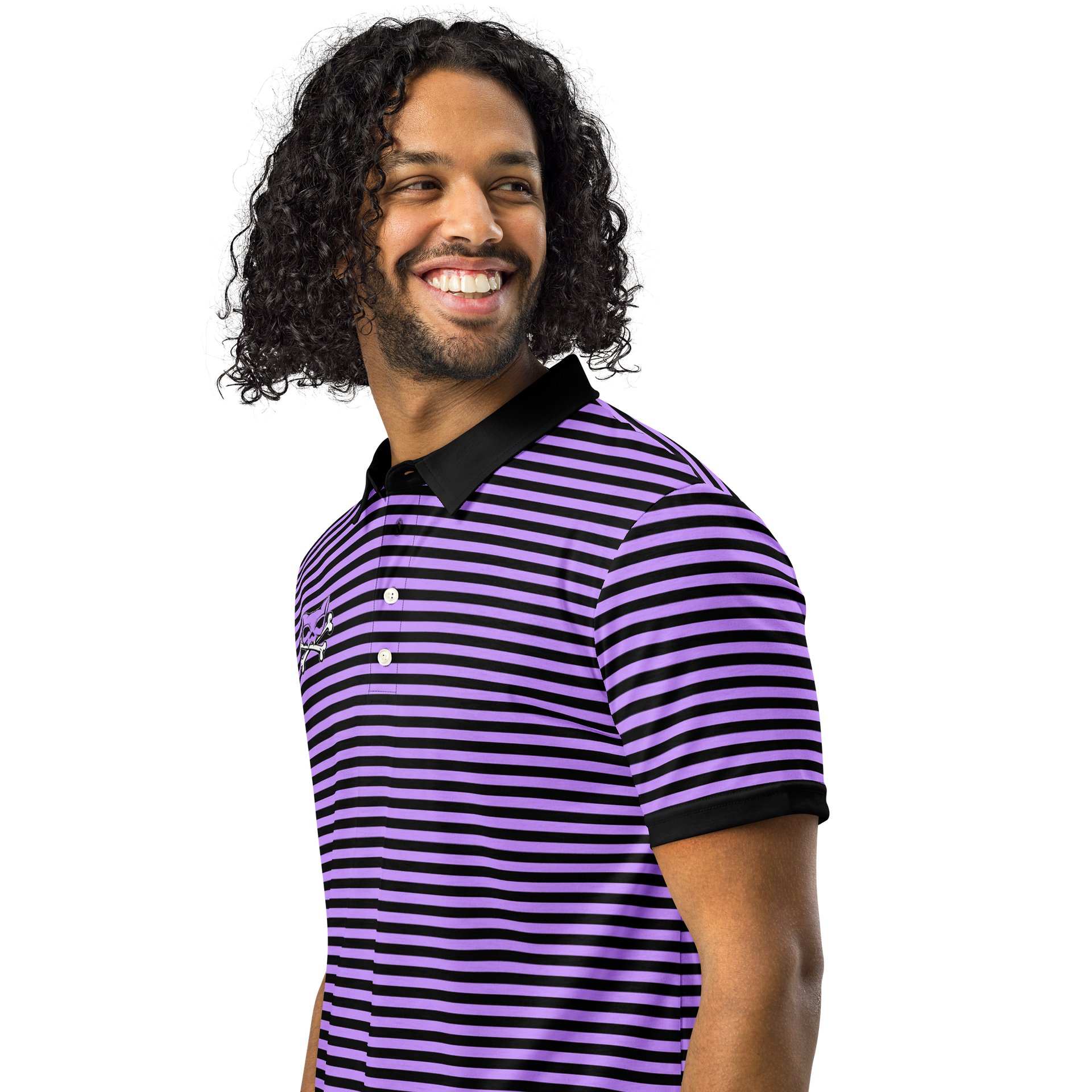 Purple and Blaque Red Kat Skull Polo product image (3)