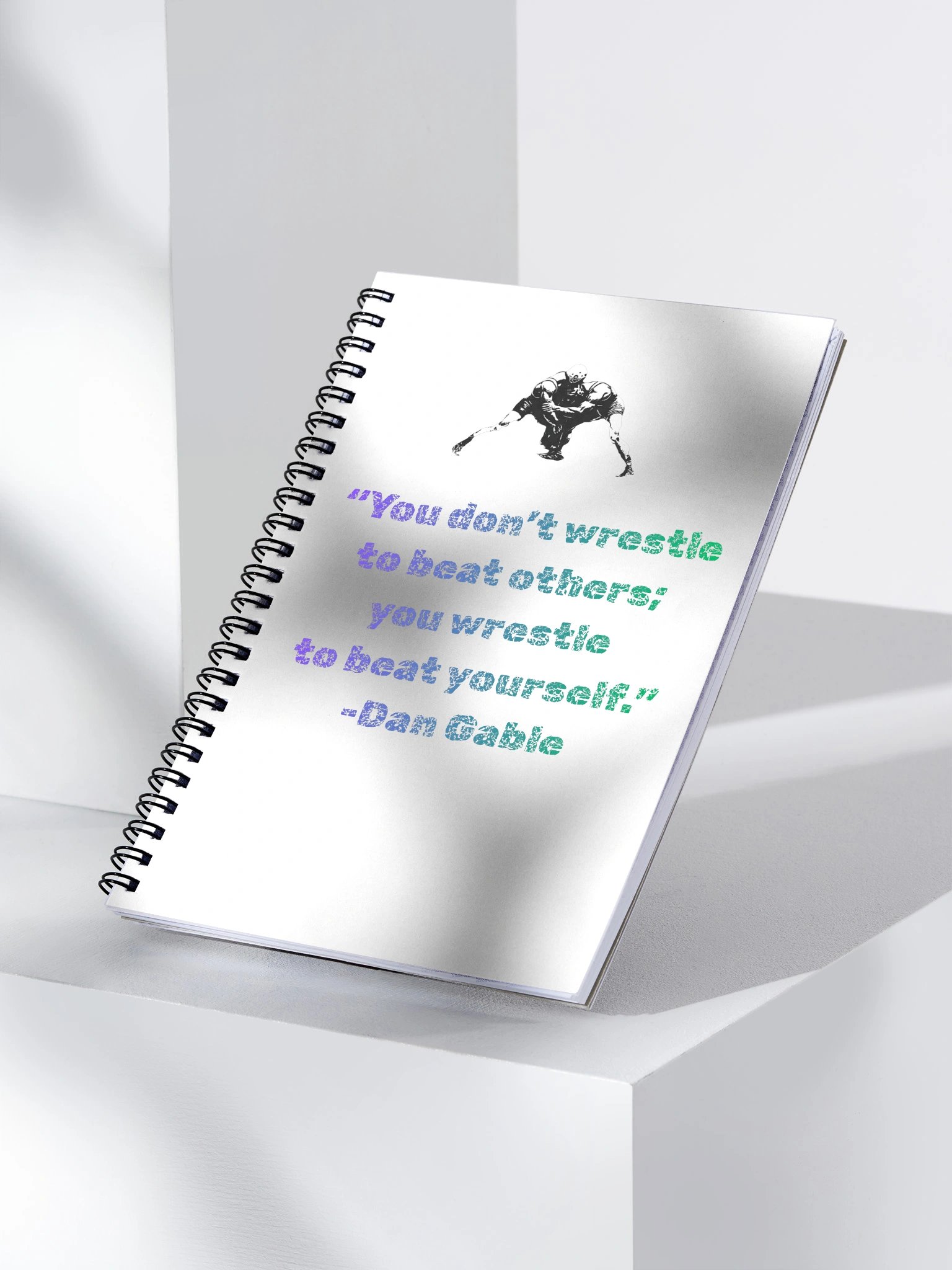 Wrestle Yourself Spiral Notebook product image (3)