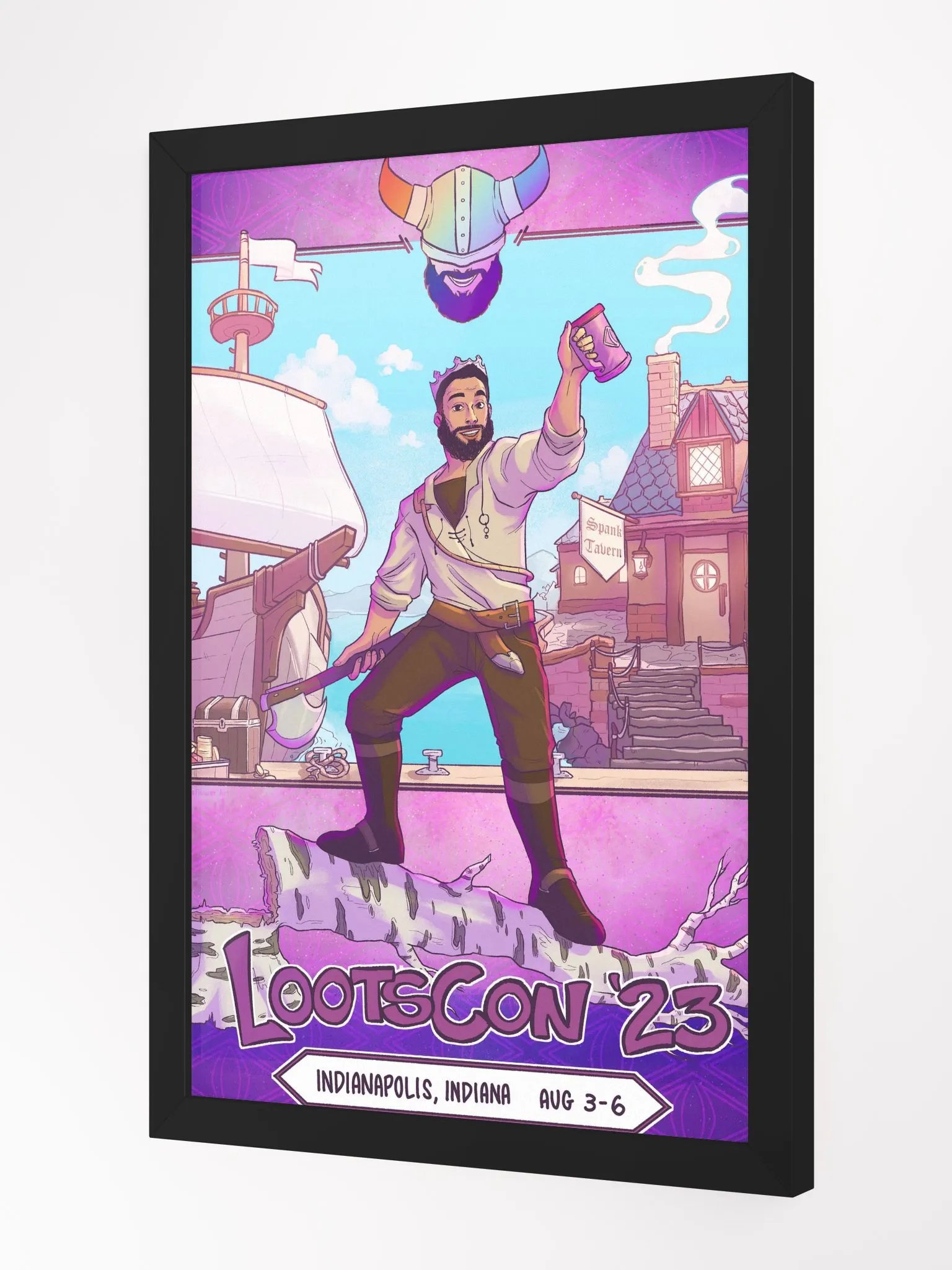 Framed LootsCon 2023 Art Print product image (2)