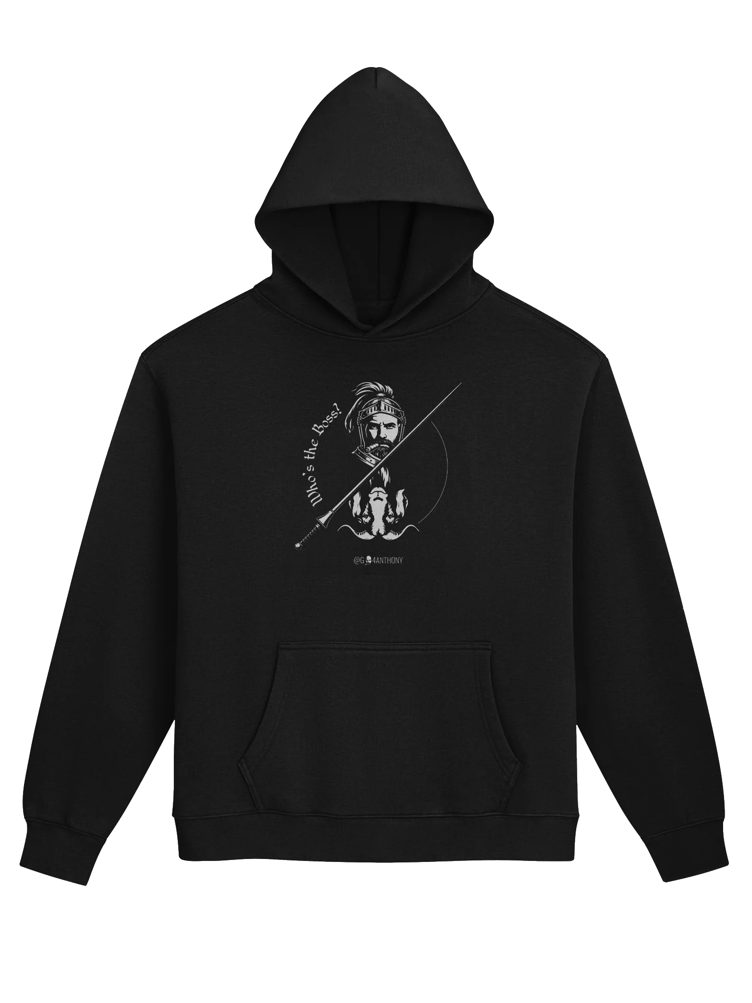 WHO’S THE BOSS? SPLIT CREST HOODIE product image (1)