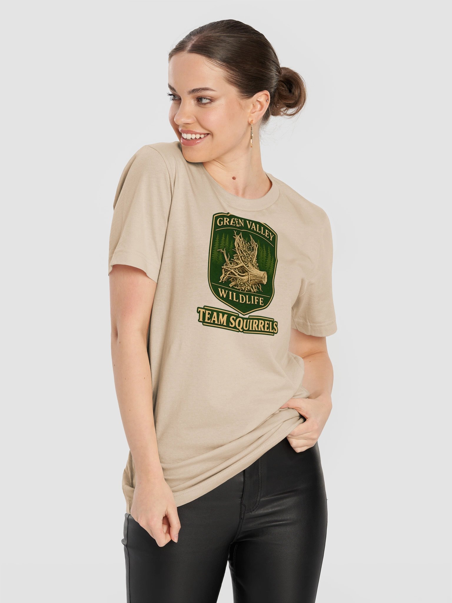 Team Squirrels — Light Edition & YouTube QR T-Shirt product image (11)