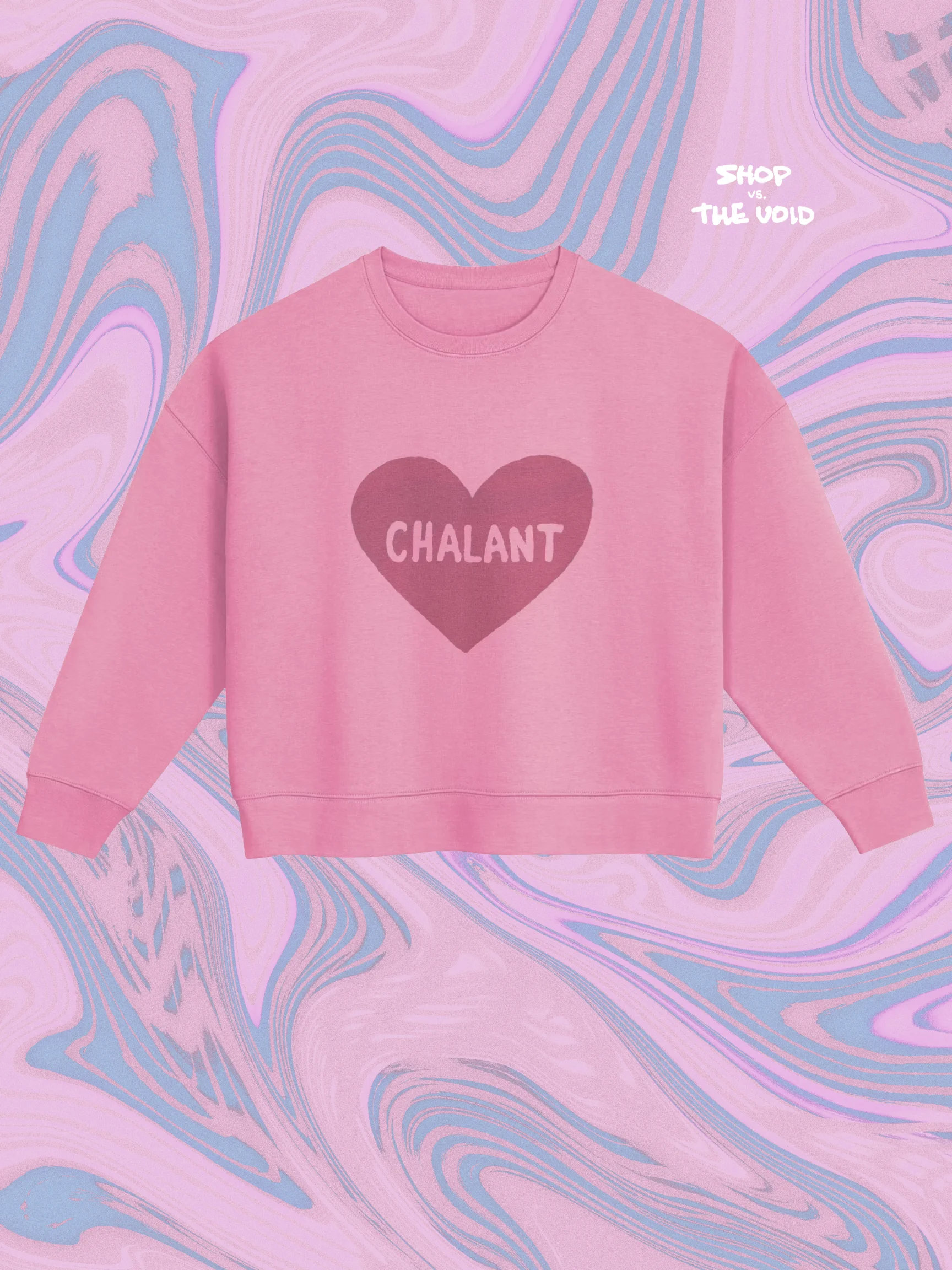 < CHALANT 3 variant #c15e77 women's boxy crewneck product image (1)