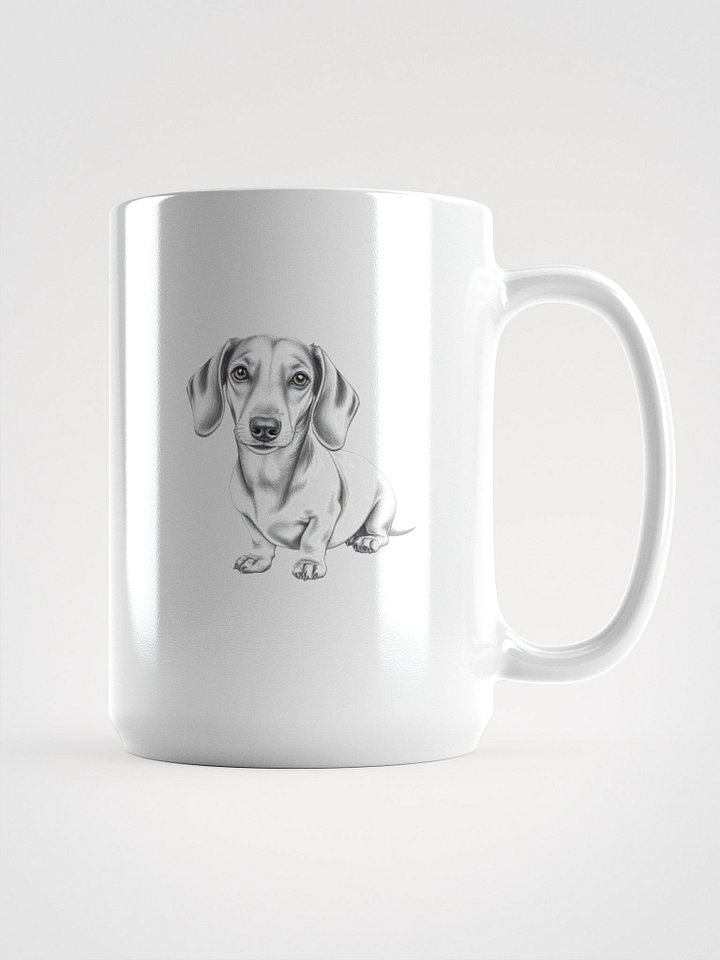 Dachshund Sketch White Glossy Mug product image (1)