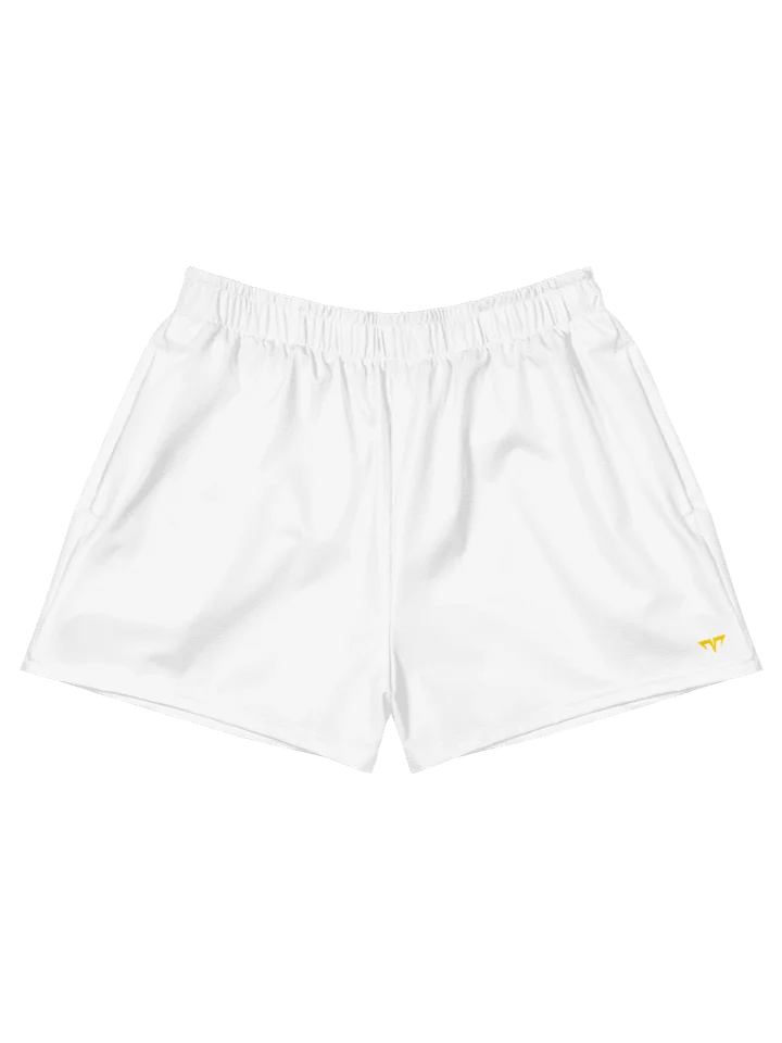 Unisex Activewear - Pekpek Short Shorts White - Printed Gold Logo product image (1)