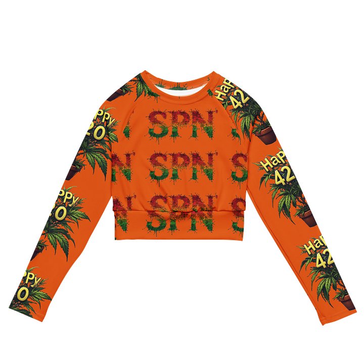 420 SPN All-Over Print Crop Top product image (2)
