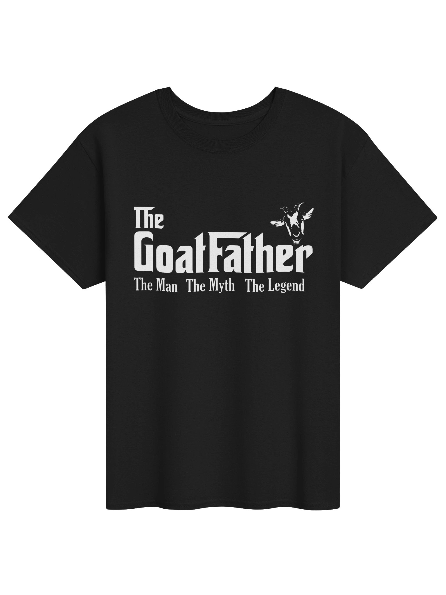 The Goatfather Goat Dad T-Shirt | Funny Farm Goat Gift for Dad, Grandpa & Goat Lovers product image (4)