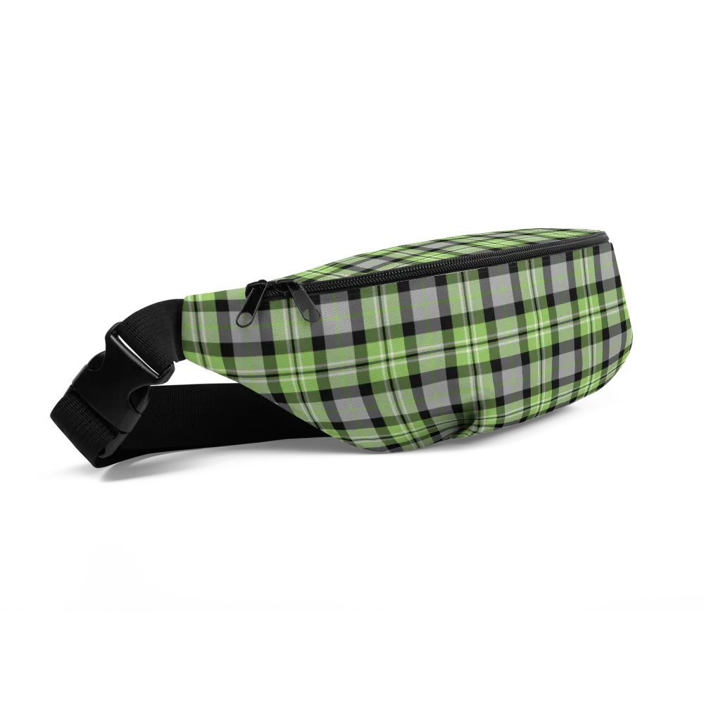 Light Green and Gray Plaid Fanny Pack product image (3)