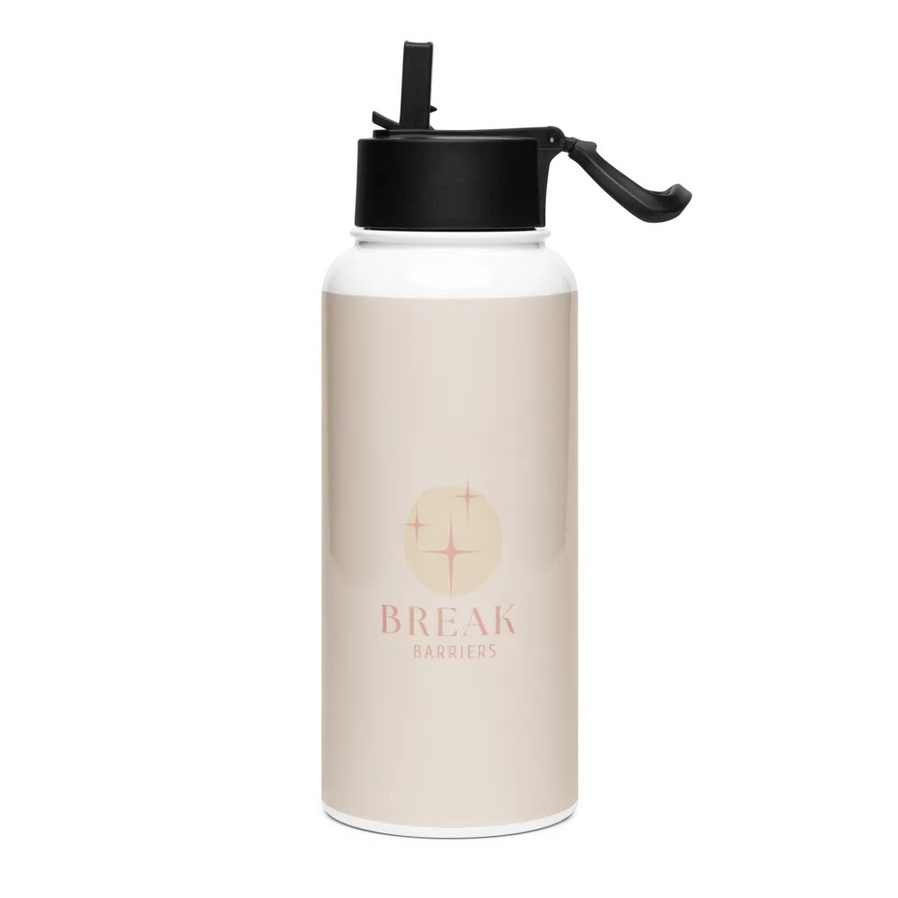Stainless Steel Water Bottle with a Straw Lid SWFB0105 product image (1)