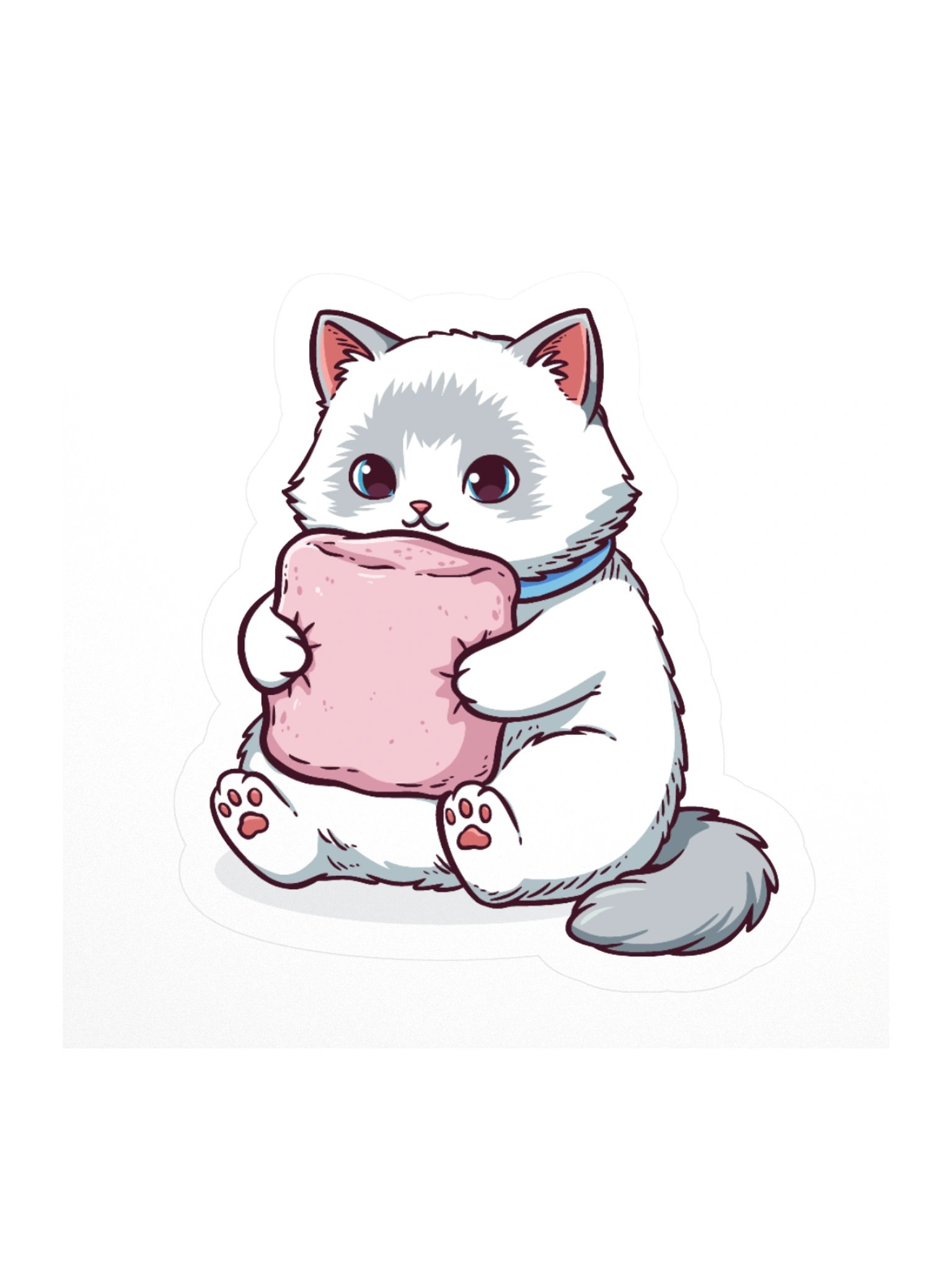Ragdoll Kitten Marshmallow Stickers product image (3)