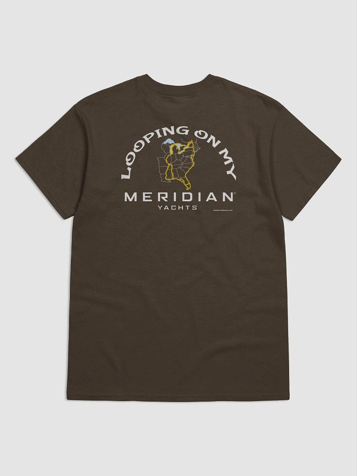Looping On My Meridian - T-Shirt - Dark Shirt w/White Logo product image (1)