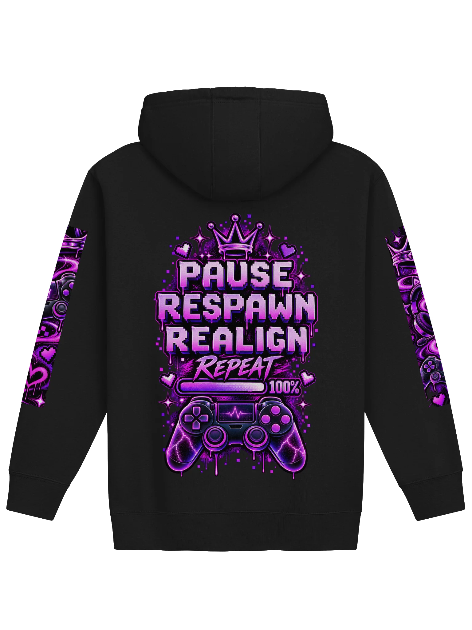 🎮 PAUSE • RESPAWN • REALIGN — Gamer Hoodie product image (2)